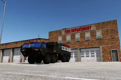 Пожежна тактична вантажівка Oshkosh M1142 TFFT (Tactical Fire Fighting Truck) для Farming Simulator 22