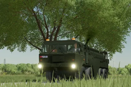 Військово-транспортний вантажний автомобіль MAZ-543 Heavy Tactical Transporter MISSILE для Farming Simulator 22