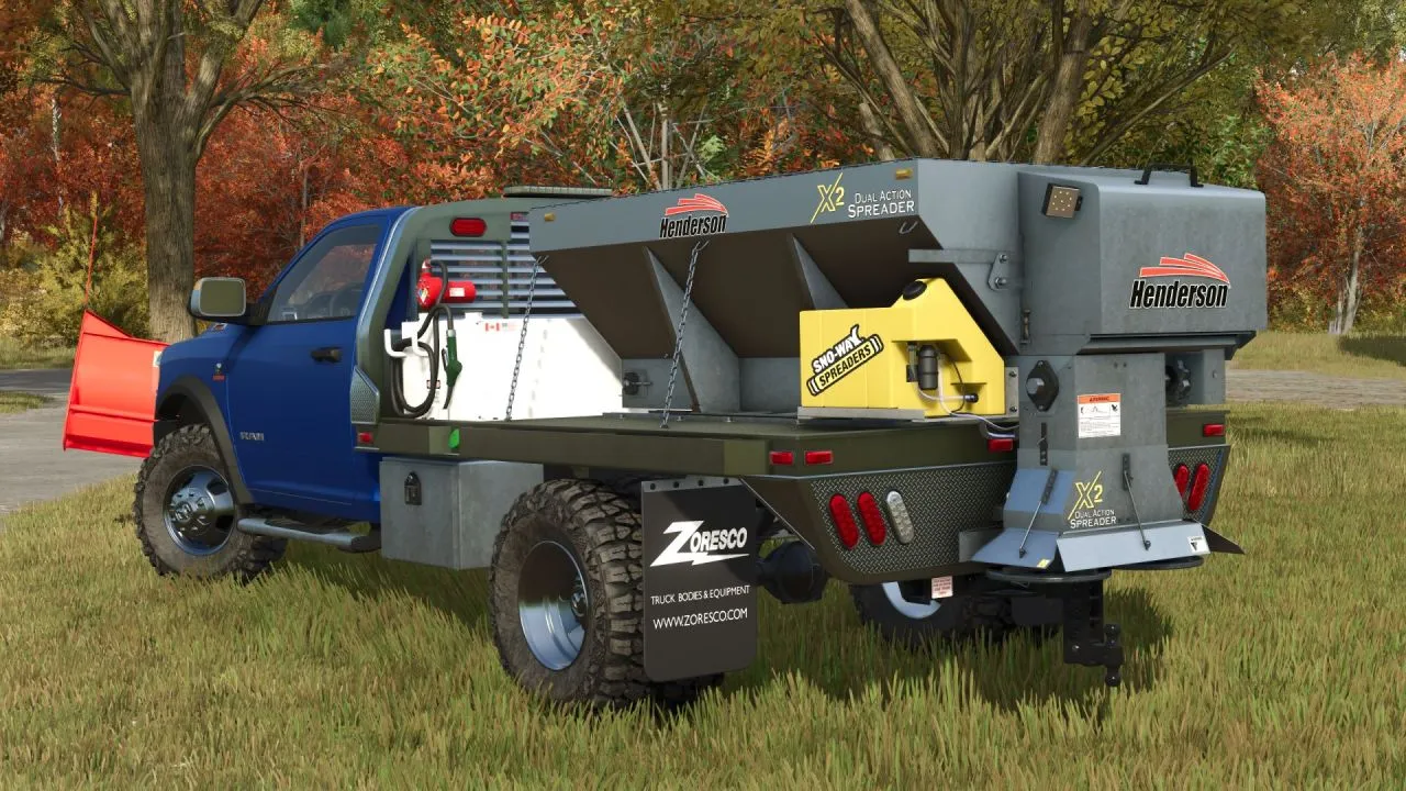 Ефективний Salt Spreader на ССУ (5th Wheel) для Швидкого Прибирання Снігу у FS25