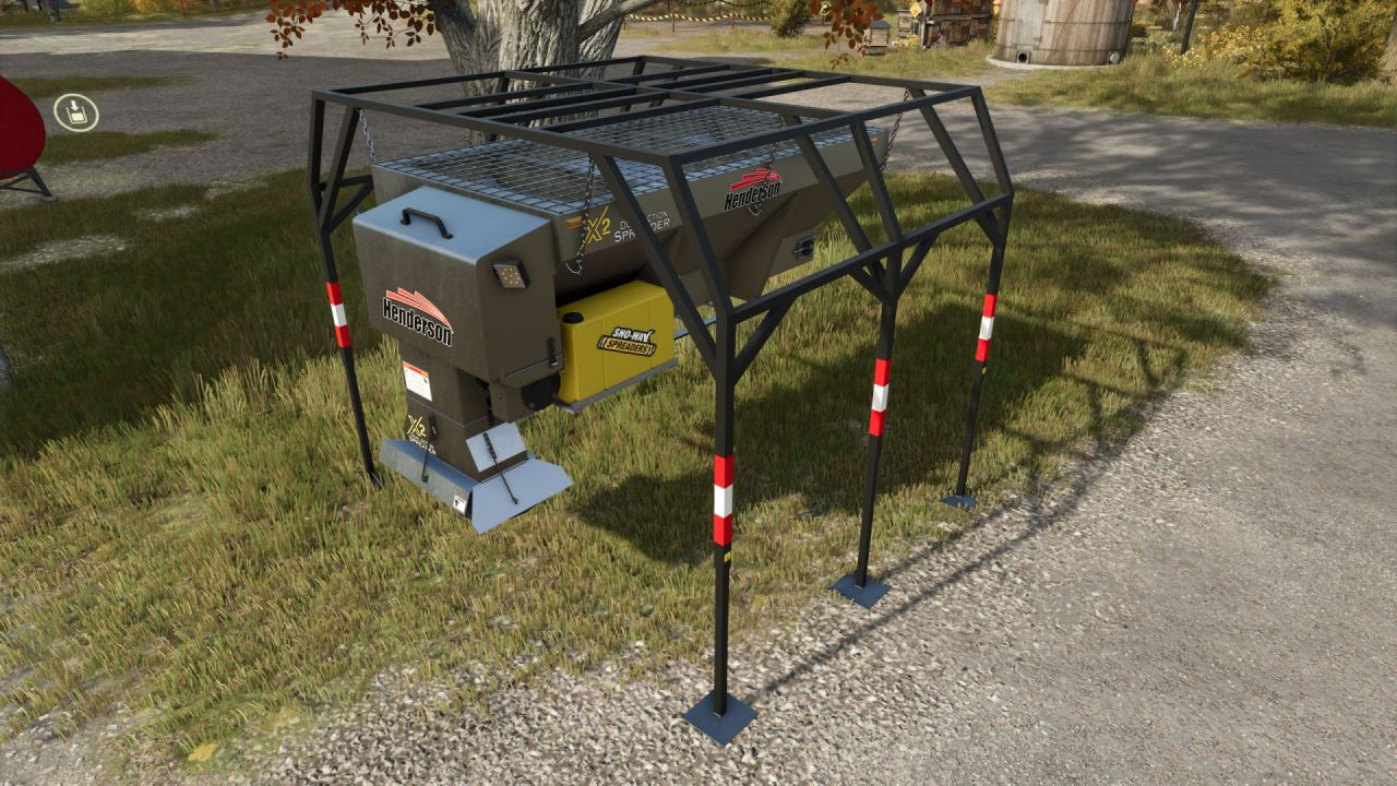 Efficient Salt Spreader on CCSU (5th Wheel) for Quick Snow Removal in FS25