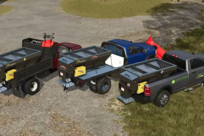 Ефективний Salt Spreader на ССУ (5th Wheel) для Швидкого Прибирання Снігу у FS25