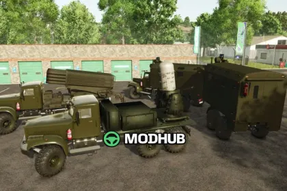 Військовий парк вантажівок радянської епохи V1.0 для FS25