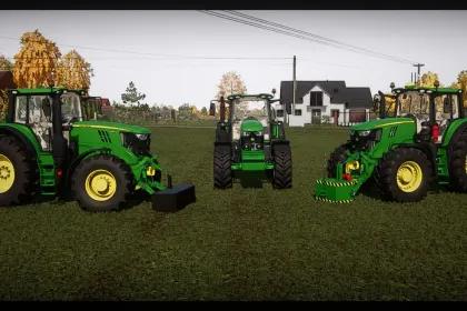 Traktor John Deere 6M Large Frame 2020 (6175M/6195M) für Farming Simulator 22