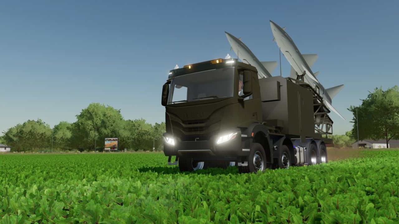 Iveco 8x8 Tactical Missile Launcher for Farming Simulator 22