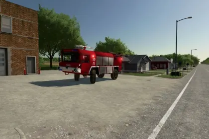 Wóz pożarniczy MAZ-543 Aircraft Rescue and Firefighting (ARFF) do Farming Simulator 22