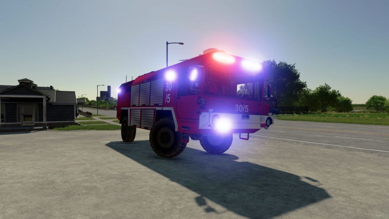 MAZ-543 Aircraft Rescue and Firefighting (ARFF) crash tender for Farming Simulator 22