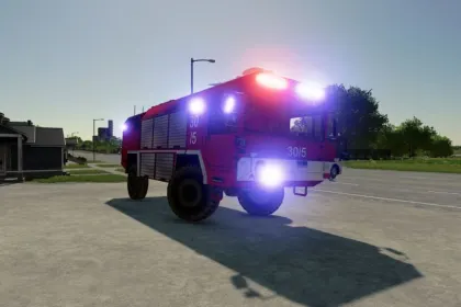 MAZ-543 Aircraft Rescue and Firefighting (ARFF) crash tender for Farming Simulator 22 — 2