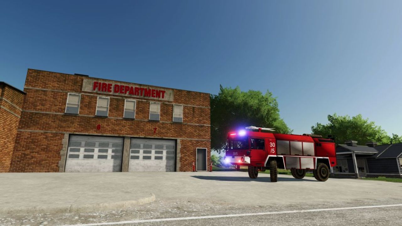 MAZ-543 Aircraft Rescue and Firefighting (ARFF) crash tender for Farming Simulator 22