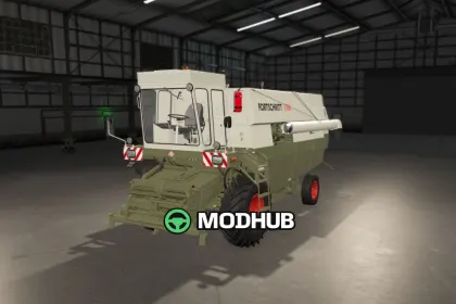 Комбайн Fortschritt E516 для FS25 (виправлення керма) V1.0.0.1