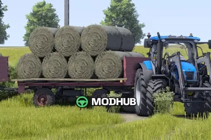 Причіп Old Zmaj Bale Trailer Autoload V1.0 для FS25 — 3