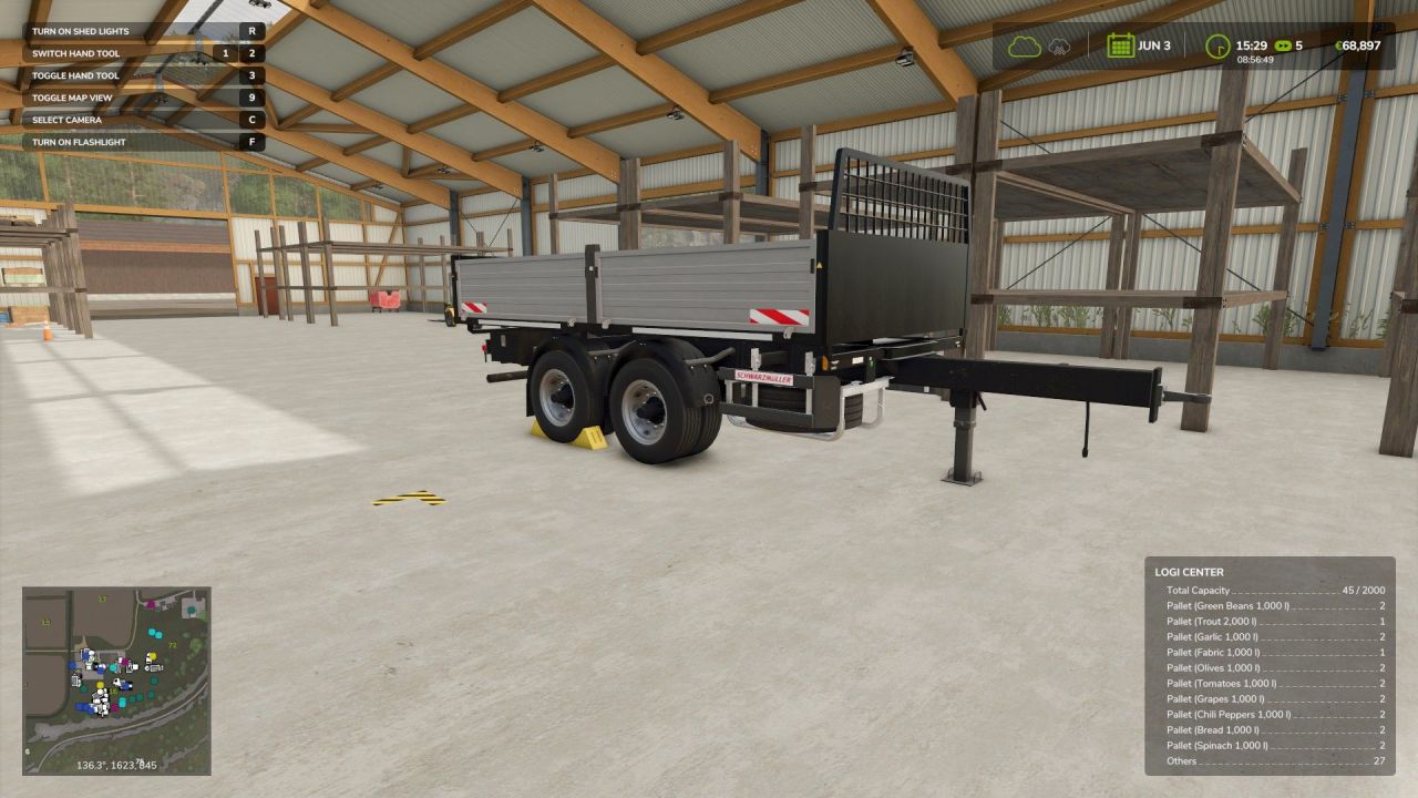 Efektywny Multitrailer Schwarzmüller Tandem Multitrailer do Transportu w FS25
