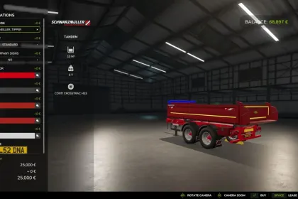 Ефективний Мультіпричіп Schwarzmüller Tandem Multitrailer для Перевезень у FS25 — 3