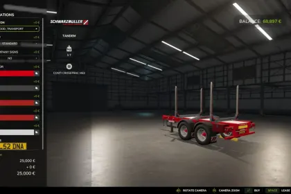 Ефективний Мультіпричіп Schwarzmüller Tandem Multitrailer для Перевезень у FS25 — 4