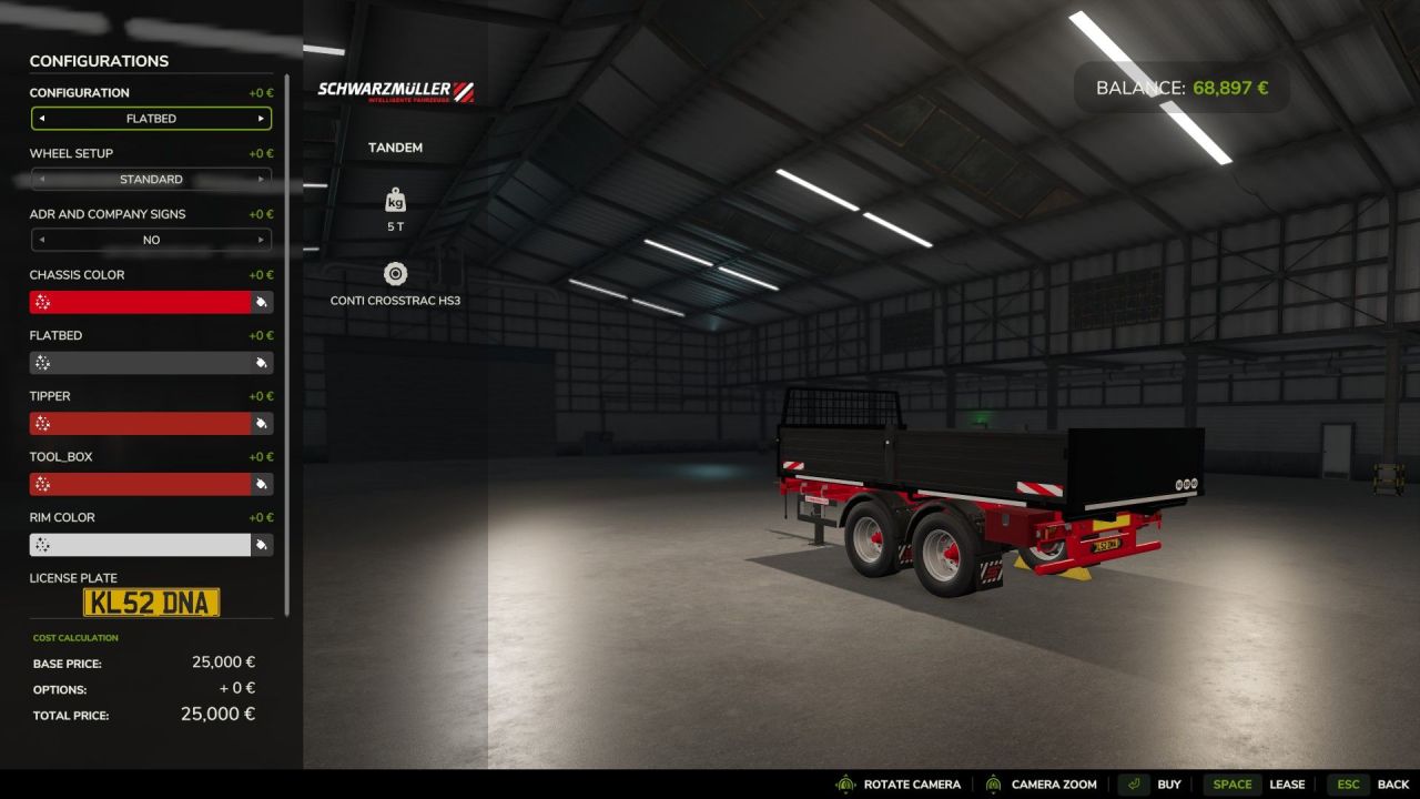 Ефективний Мультіпричіп Schwarzmüller Tandem Multitrailer для Перевезень у FS25