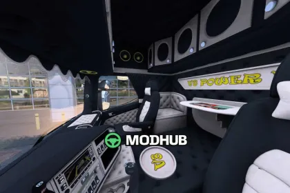 Scania-Innenraum RJL V8 POWER v1.0 für ETS2