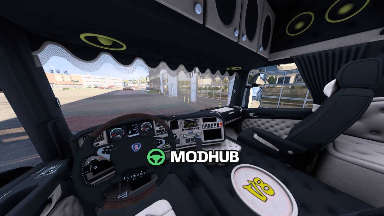 Scania-Innenraum RJL V8 POWER v1.0 für ETS2
