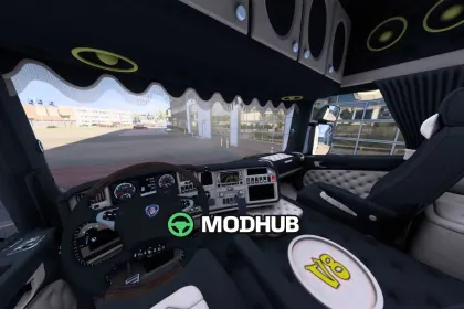 Scania-Innenraum RJL V8 POWER v1.0 für ETS2 — 2