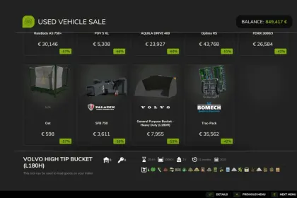 Konfigurierbarer Verkauf für Farming Simulator 25 — 3