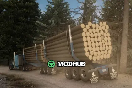 Причіп Southern Logging Trailer v1.60 для ATS — 3