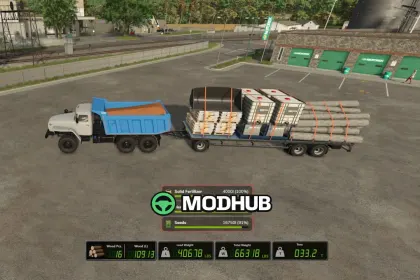 HUD Wood And Weight Info V1.0.1 для FS25