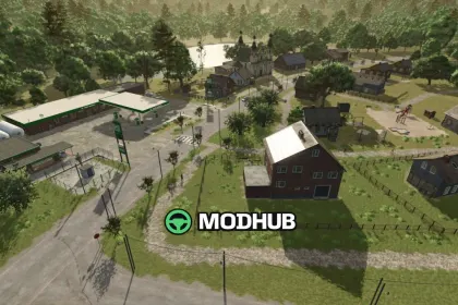 Карта 2 Villages Map V1.0 для FS25