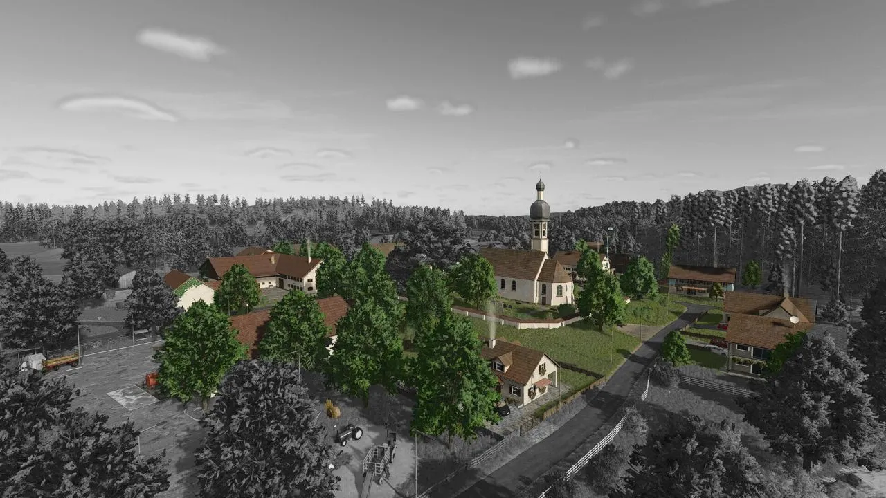 Mystical Map Hinterkaifeck for Farming Simulator 25 — 47 Fields, 5 Farms and Extended Productions