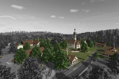 Mystical Map Hinterkaifeck for Farming Simulator 25 — 47 Fields, 5 Farms and Extended Productions — 1