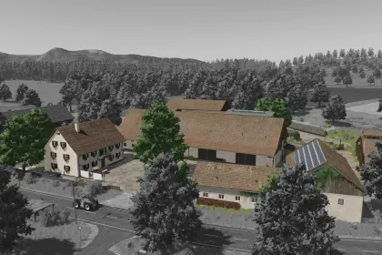 Mystical Map Hinterkaifeck for Farming Simulator 25 — 47 Fields, 5 Farms and Extended Productions — 2