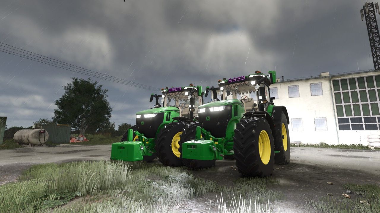 Трактор John Deere 7R Series для Farming Simulator 25