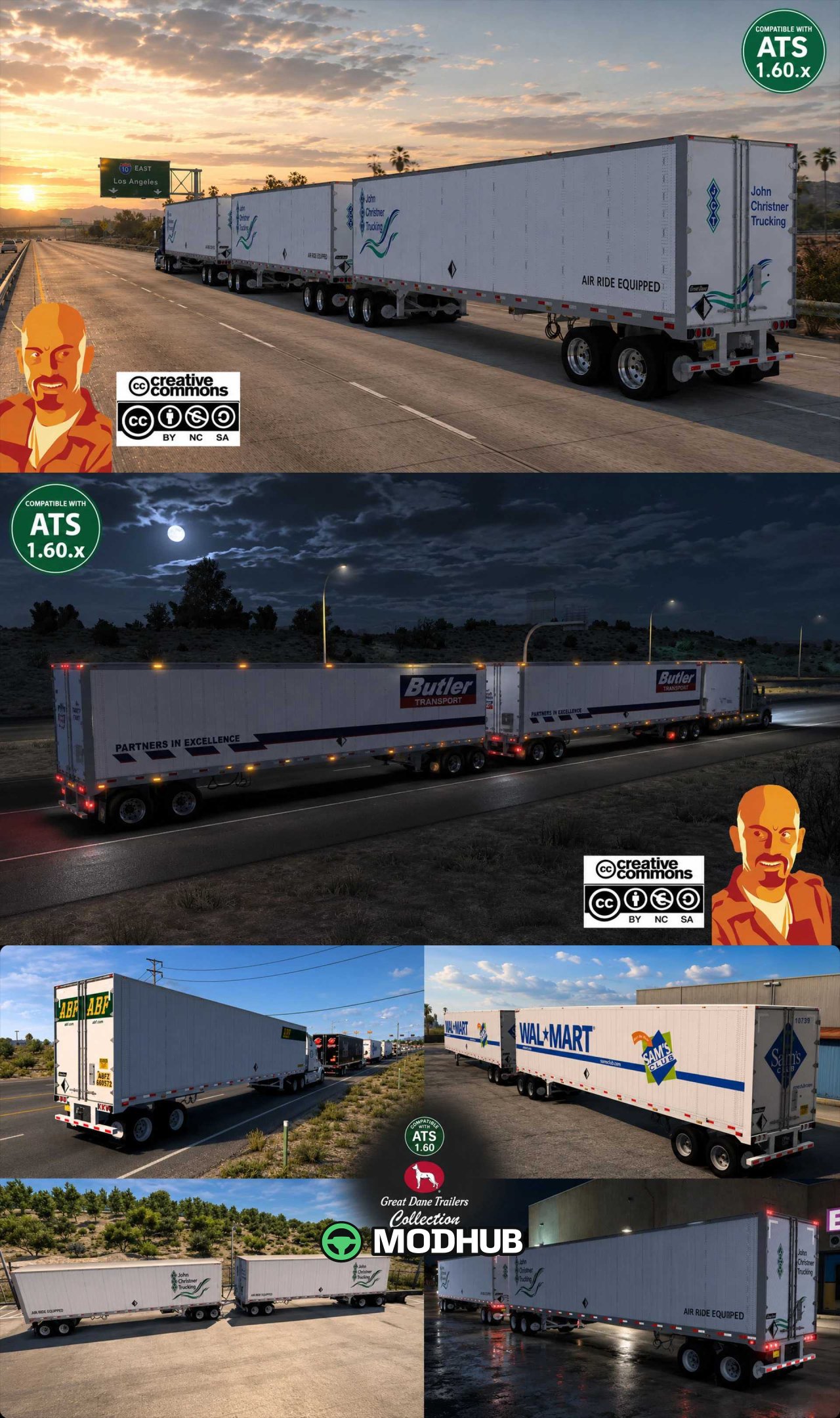 Колекція трейлерів GREAT DANE TRAILERS COLLECTION v4.0 для ATS