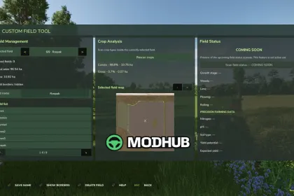 Інструмент Custom Field Tool V1.2.7 для FS25 — 2
