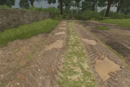 Набір Дорожніх Секцій Roads for The Pichonnière Valley — 6 Ґрунтових Доріг для FS25 — 5