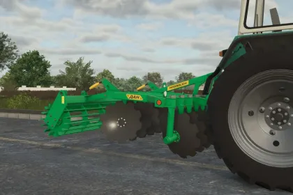 Effective Disc Harrow DAN 25 Premium for Perfect Soil Cultivation in FS25