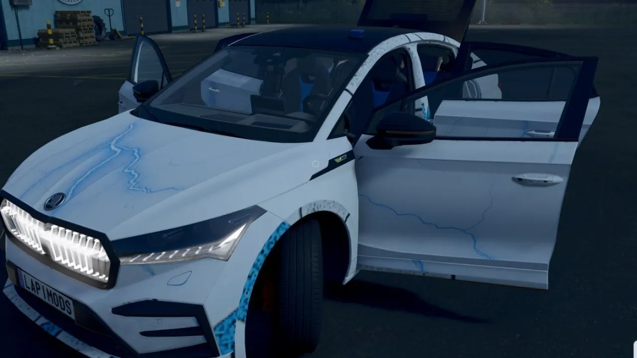 Stylowy Elektryczny SUV Skoda Enyaq Coupé — Realistyczny Samochód do Farming Simulator 25