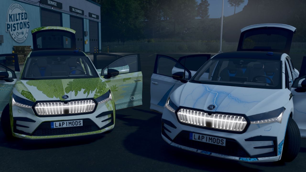 Stylowy Elektryczny SUV Skoda Enyaq Coupé — Realistyczny Samochód do Farming Simulator 25