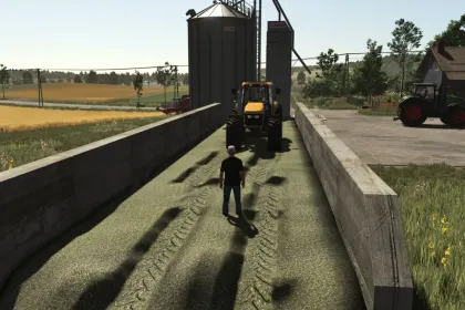 Допоміжна машина для ущільнення силосу Helper Silage Compacting для Farming Simulator 25 — 3