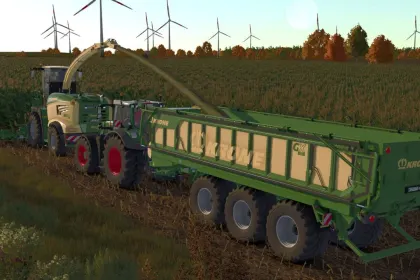 Причіп Krone GX520 Folded для Farming Simulator 25 — 2