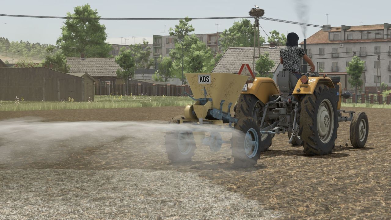 Efektywny Rozrzutnik N-015 KOS do Farming Simulator 25 — Równomierne Wnoszenie Nawozów i Wapna