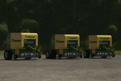 Effizienter Presswickler Krone Roundpack 1250 Multi Cut mit Bergreifen für FS25 — 4