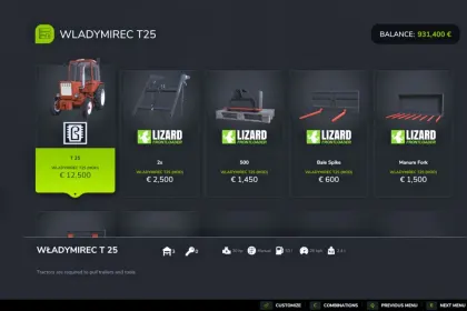 Легендарний Трактор Wlademirec T25 — Компактний Помічник для Ферми в FS25 — 2