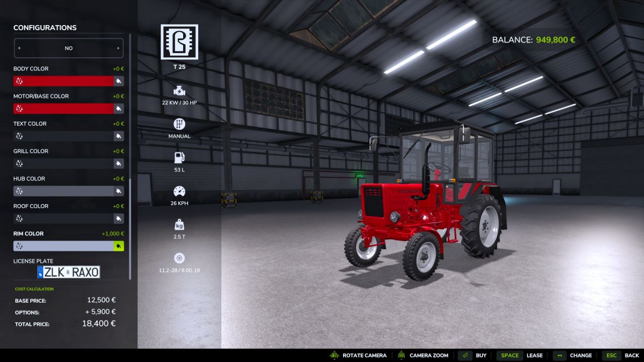 Legendarny Traktor Wlademirec T25 — Kompaktowy Pomocnik dla Farmy w FS25 - Zrzuty ekranu