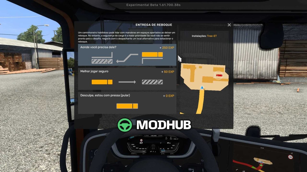 Додаток XP за паркування MORE XP FOR PARKING для ETS2
