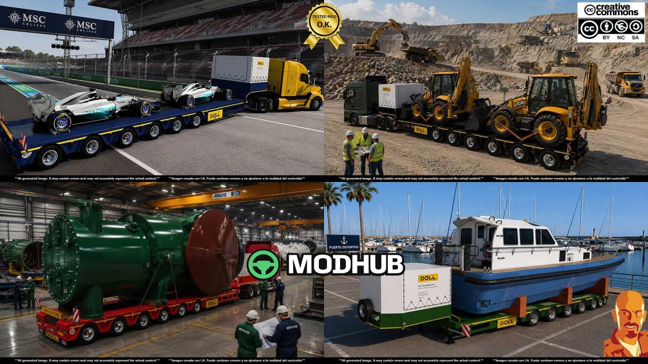 Anhänger DOLL SPECIAL TRANSPORT TRAILERS v5.0 1.60-1.61.x für ETS2