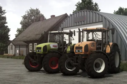 Legendärer Traktor CLAAS / Renault Ares 836 RZ — 194 PS und Interaktive Türen für FS25
