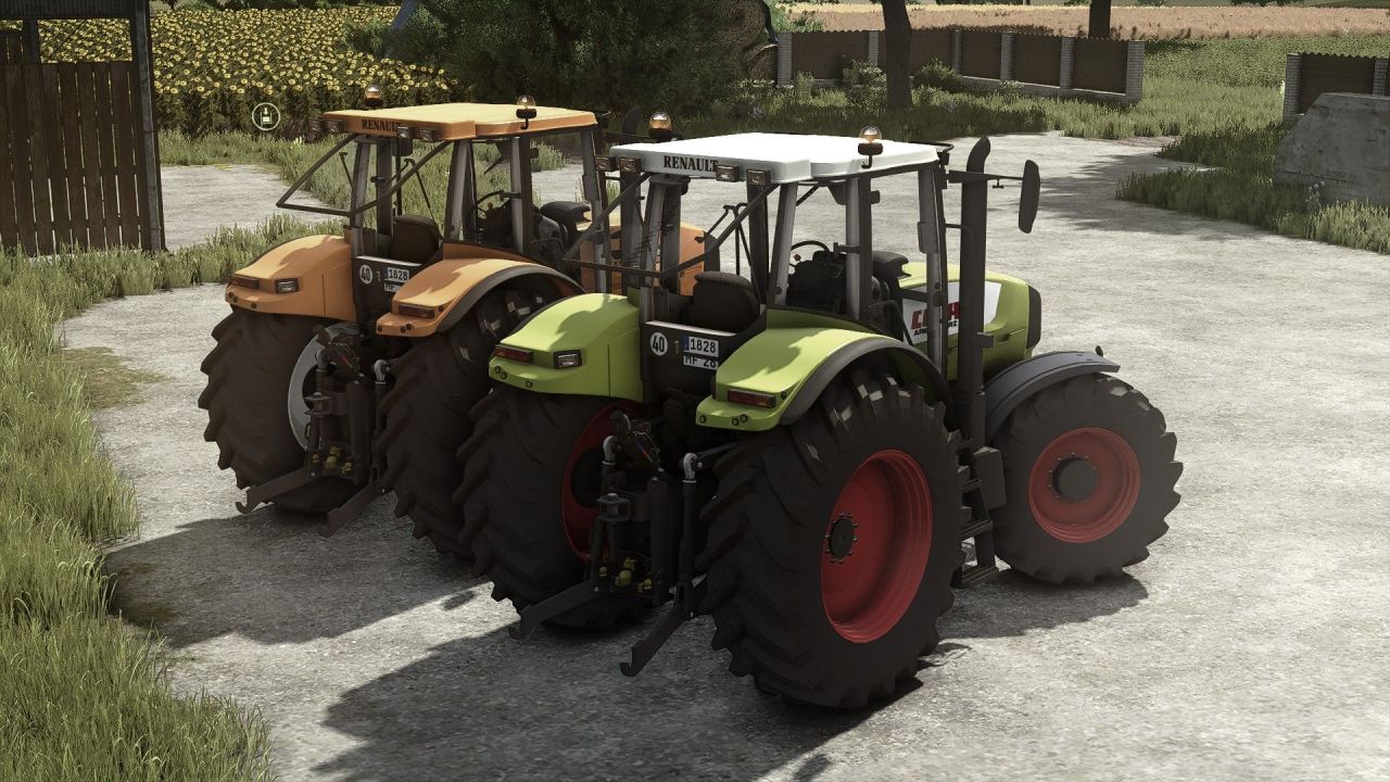 Legendary Tractor CLAAS / Renault Ares 836 RZ — 194 hp and Interactive Doors for FS25