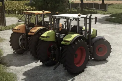 Legendary Tractor CLAAS / Renault Ares 836 RZ — 194 hp and Interactive Doors for FS25 — 2