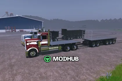 Причіп-самоскид Tipper and Dogg Trailer V1.0.0.1 для FS25