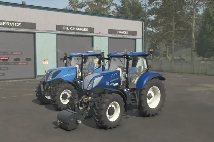 Трактор New Holland T7/SWB для Farming Simulator 25