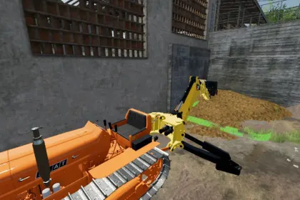 Екскаватор-навантажувач CAT Backhoe для Farming Simulator 22