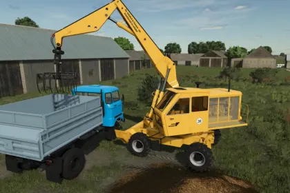 Потужний Екскаватор Fortschritt T174 Weimar Bagger з Розширеним Вибором Кольорів для FS25